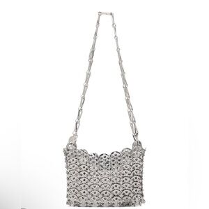 Paco Rabanne Famous Silver Iconic Nano 1969 Bag